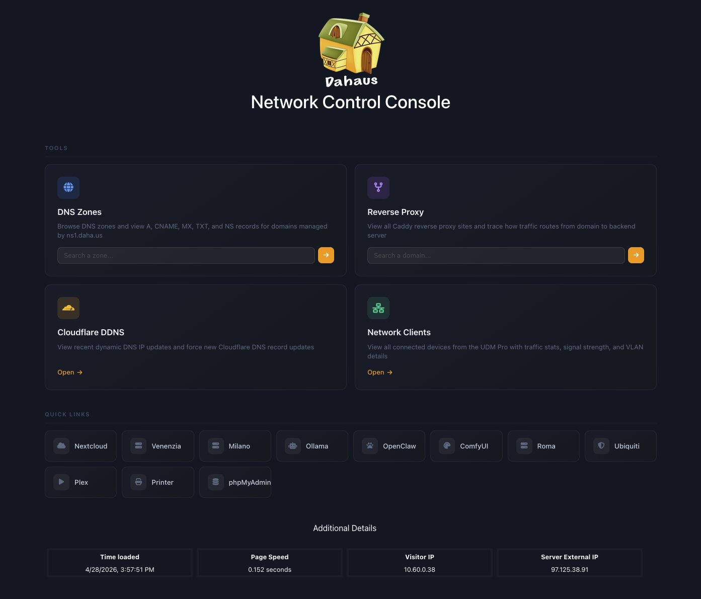 Network Control Console